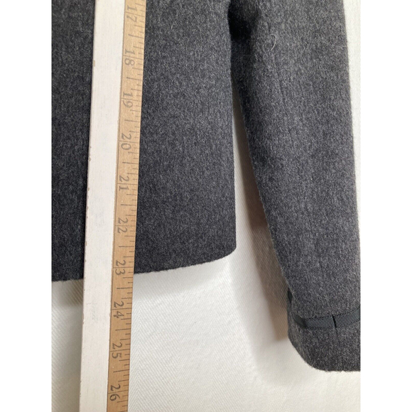 Jigsaw Womens Blazer Jacket Size 14 Snap Button Front Gray/Black Formal Workwear - Picture 5 of 11